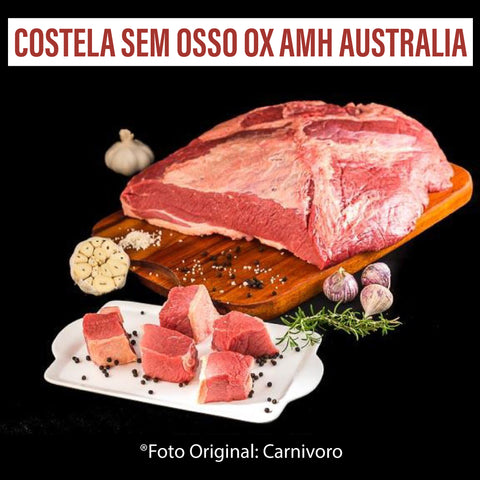 Costela sem osso OX AMH AUSTRALIA 100% carnes frescas ¥1,590 kg (peça inteira +/- 2kg) de Boi /Preço com imposto de 8% incluso
