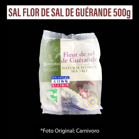塩(ゲラン産ド) Sal Flor de Sal de Guérande 500g /Preço com imposto de 8% incluso