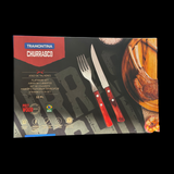 バーベキューセット Jogo de talheres Tramontina 12 peças (Unidade) /Preço com imposto de 10% incluso