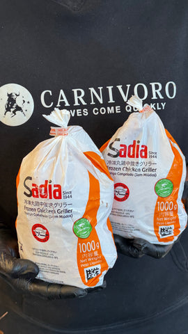 冷凍丸鶏中抜きグリラ- 2羽で￥1,300税込
2 peças de Frango inteiro sadia 1kg por
¥1,300 /Preço com imposto de 8% incluso (Ver Variedades)