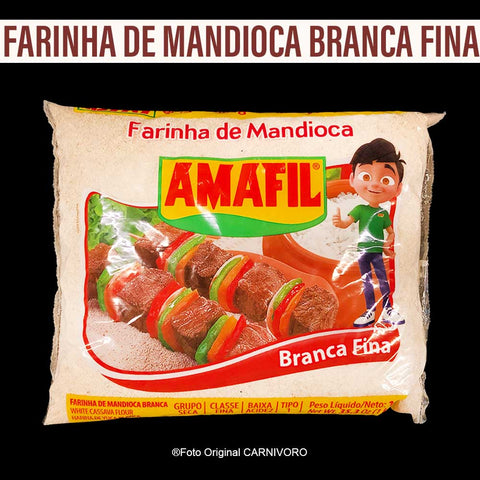 雑穀 Farinha de Mandioca Branca Fina Amafil 1kg /Preço com imposto de 8% incluso