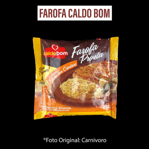 キャサバ粉味付き Farofa Com Bacon Caldo Bom 250g /Preço com imposto de 8% incluso