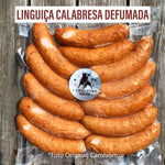 スモークソーセージ Linguiça Calabresa Defumada Carnivoro (Pacote com 1kg) /Preço com imposto de 8% incluso