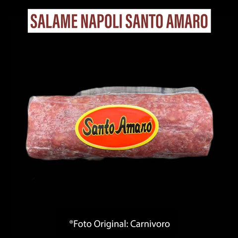 サラミ Salame Napoli Santo Amaro +/- 400g  o pacote /Preço com imposto de 8% incluso