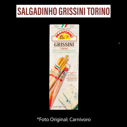 スナック Salgadinho Grissini Torino Granforno 100g /Preço com imposto de 8% incluso
