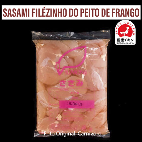 Sasami Filézinho do Peito de Frango 2kg Fresco ou Congelado Japan Chicken (Frango Japonês) /Preço com imposto de 8% incluso