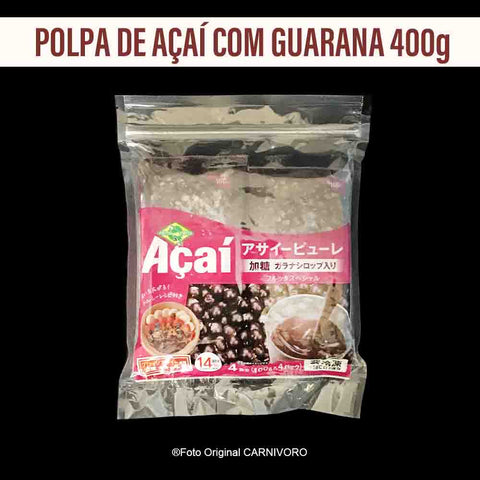 パルプ Polpa de Açaí Smoothie Mix com Guaraná 100gx4