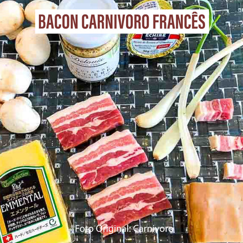 ベーコン Bacon Carnivoro Francês - Viande de porc par Dubernet 100g /Preço com imposto de 8% incluso