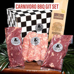 Carnivoro BBQ Gift Set (+/- 500g Vazio, +/- 500g Lombinho Bovino, +/- 500g Linguiça Calabresa e Chimichurri tempero seco) /Preço com imposto de 8% incluso