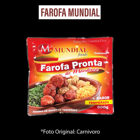 キャサバ粉味付き Farofa Mundial 300g /Preço com imposto de 8% incluso