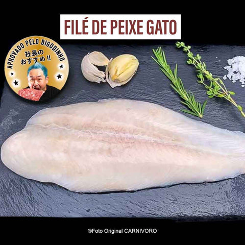 キャットフィッシュ Filé de peixe gato sem Pele (Bagre) /Preço por kg com imposto de 8% incluso