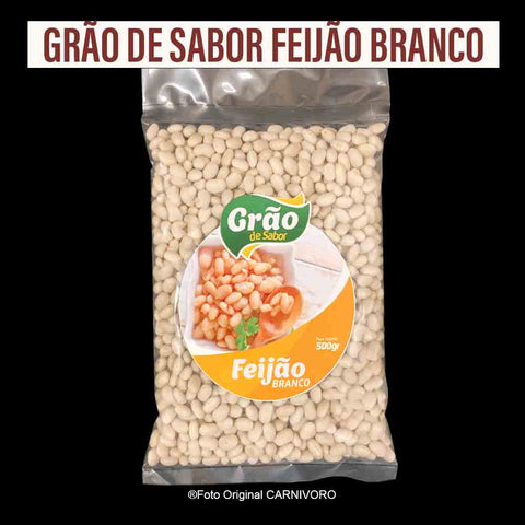 豆(白) Feijão Branco Grão de Sabor 500g /Preço com imposto de 8% incluso