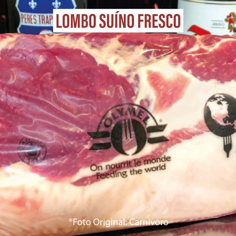Lombo Suíno Fresco /(peça com +/-3kg) /Preço com imposto de 8% incluso