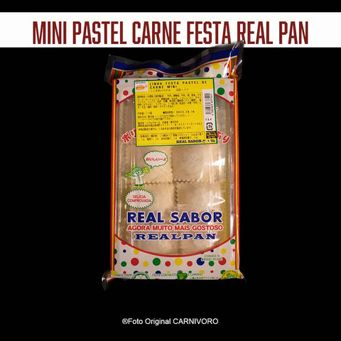 パステル Mini Pastel Carne Festa 24 unid ( Congelado) /Preço com imposto de 8% incluso